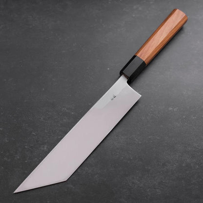 Unagisaki (Edo) Blue Steel #1 Hon-Kasumi Buffalo Teak Handle 210mm