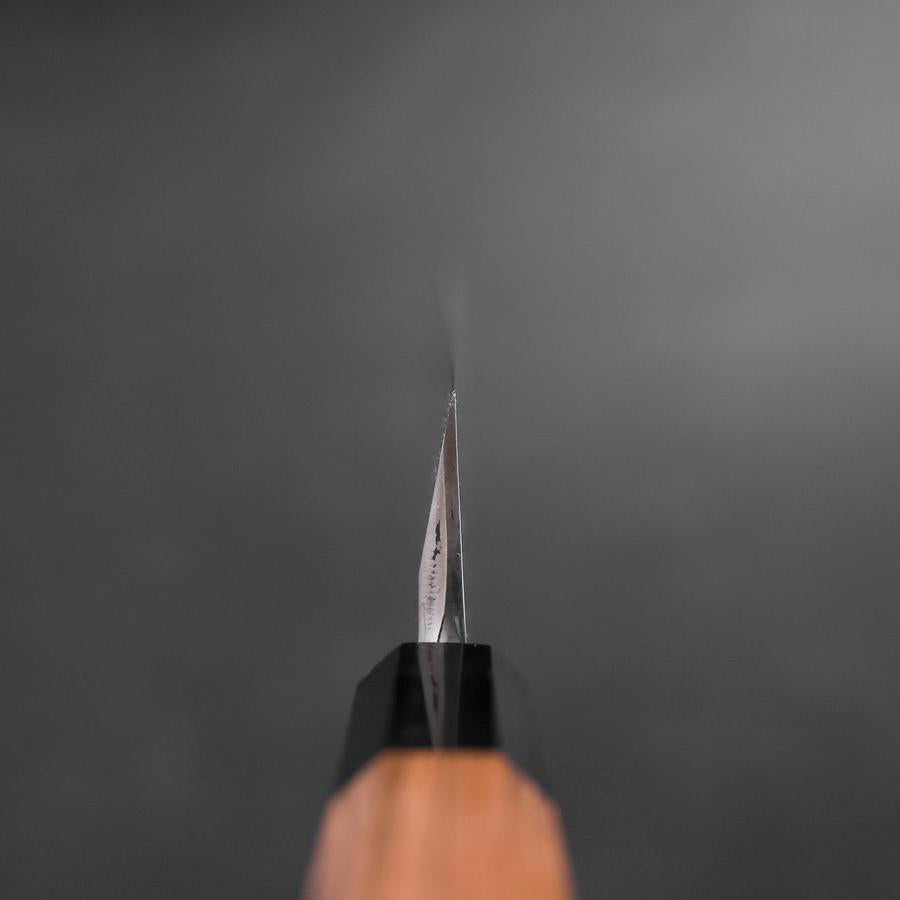 Unagisaki (Edo) Blue Steel #1 Hon-Kasumi Buffalo Teak Handle 210mm