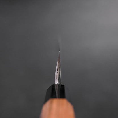 Unagisaki (Edo) Blue Steel #1 Hon-Kasumi Buffalo Teak Handle 210mm