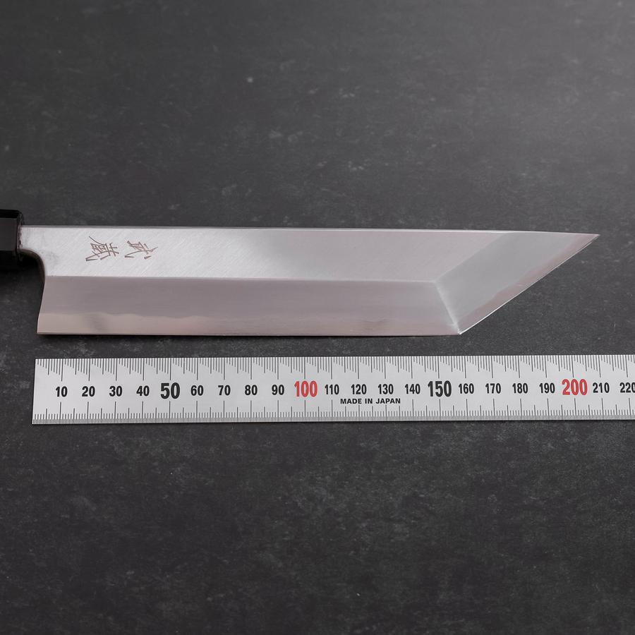 Unagisaki (Edo) Blue Steel #1 Hon-Kasumi Buffalo Teak Handle 210mm