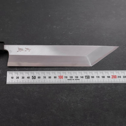 Unagisaki (Edo) Blue Steel #1 Hon-Kasumi Buffalo Teak Handle 210mm