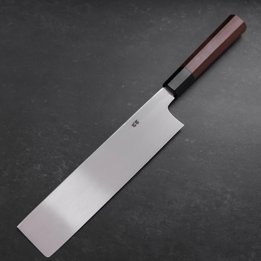 Usuba (Kanto) White Steel #1 Mirror Buffalo Walnut Handle 240mm