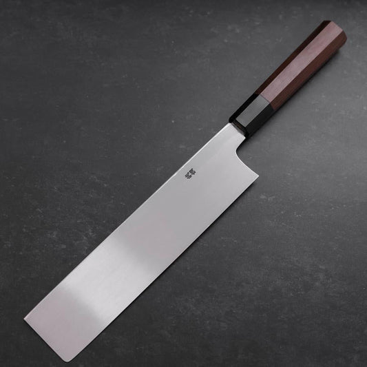 Usuba (Kanto) White Steel #1 Mirror Buffalo Walnut Handle 240mm