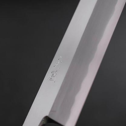 Usuba (Kanto) White Steel #1 Mirror Buffalo Walnut Handle 240mm