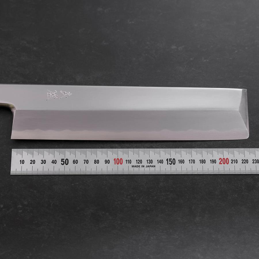 Usuba (Kanto) White Steel #1 Mirror Buffalo Walnut Handle 240mm