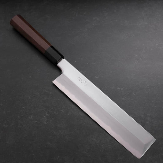Usuba (Kanto) White Steel #1 Mirror Buffalo Walnut Handle 240mm