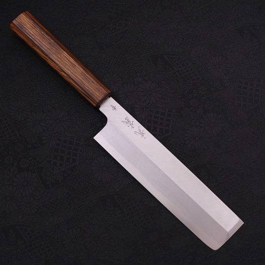 Usuba(Kanto) Blue Steel #2 Kasumi Sumi Urushi Handle 165mm