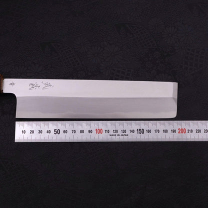 Usuba(Kanto) Blue Steel #2 Kasumi Sumi Urushi Handle 210mm