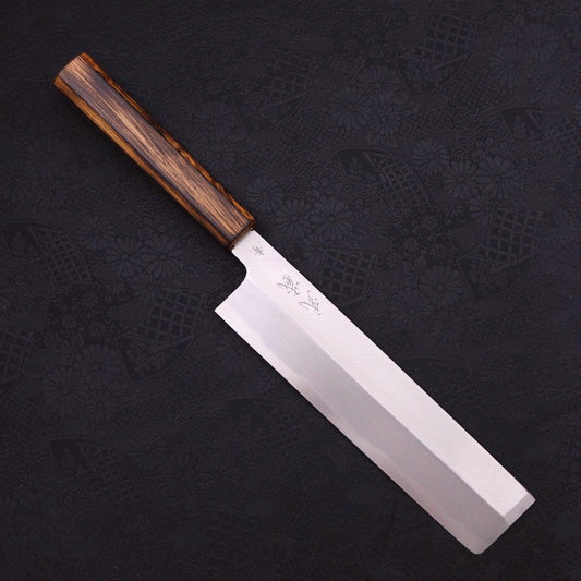 Usuba(Kanto) Blue Steel #2 Kasumi Sumi Urushi Handle 210mm