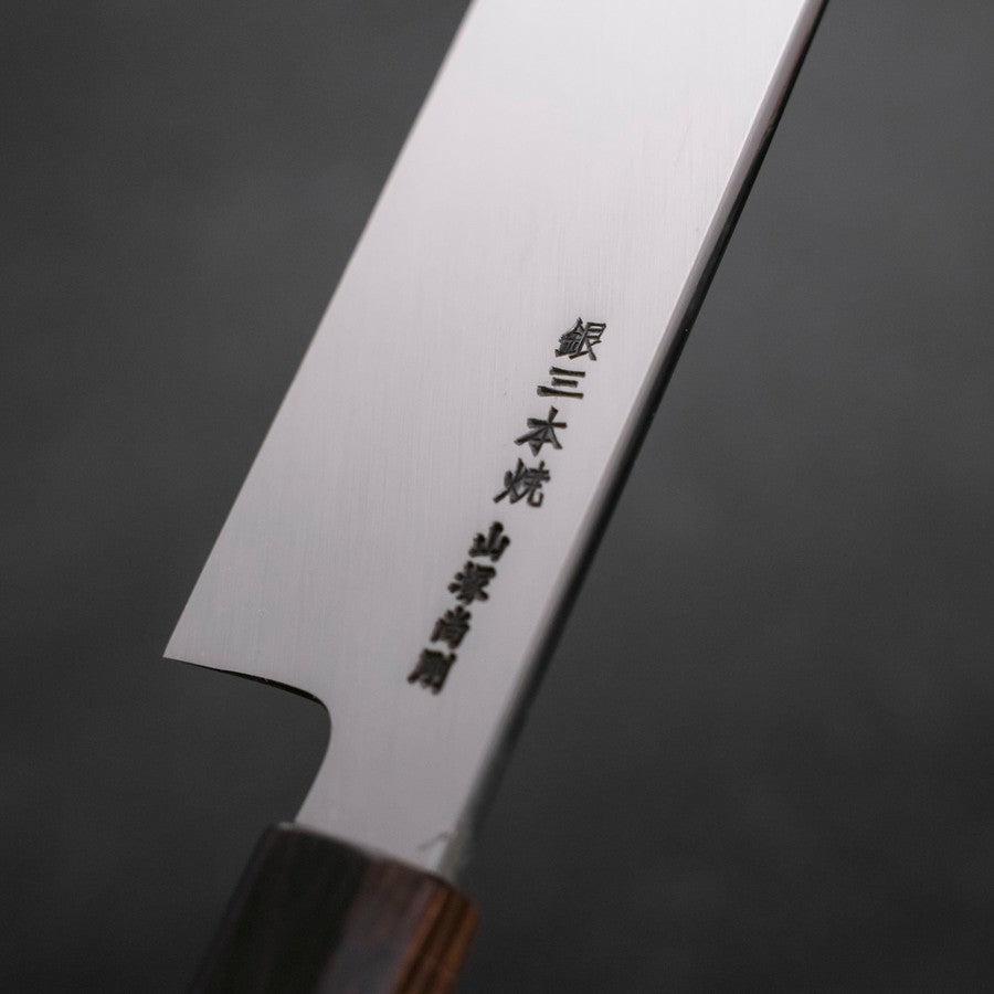 Usuba(Kanto) Honyaki Silver Steel #3 Mirror Ebony Handle 180mm