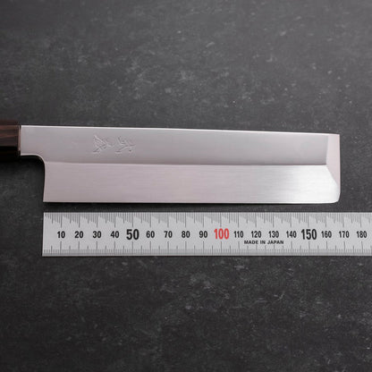 Usuba(Kanto) Honyaki Silver Steel #3 Mirror Ebony Handle 180mm