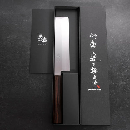 Usuba(Kanto) Honyaki Silver Steel #3 Mirror Ebony Handle 180mm