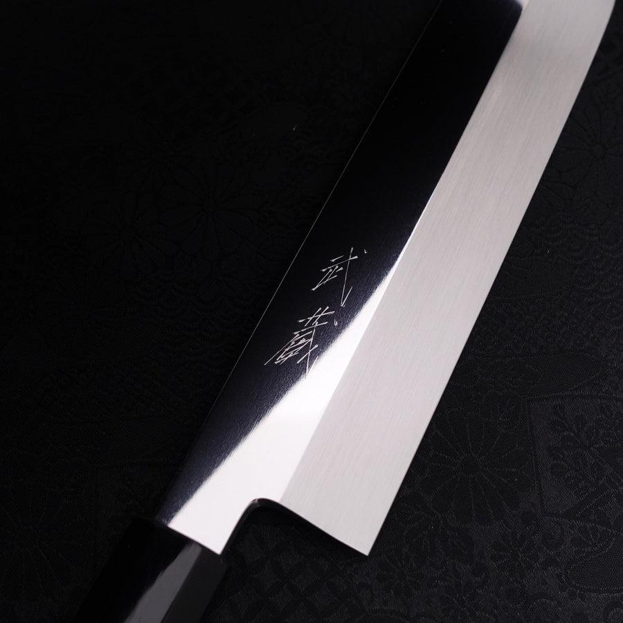 Usuba(Kanto) Honyaki Silver Steel #3 Mirror Finish Buffalo Ebony Handle 180mm
