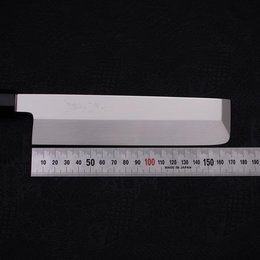 Usuba(Kanto) Honyaki Silver Steel #3 Mirror Finish Buffalo Ebony Handle 180mm