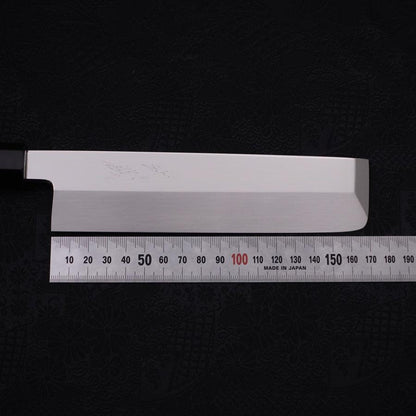 Usuba(Kanto) Honyaki Silver Steel #3 Mirror Finish Buffalo Ebony Handle 180mm