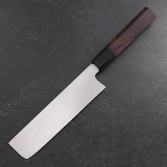 Usuba(Kanto) White Steel #2 Kasumi Buffalo Ebony Handle 165mm
