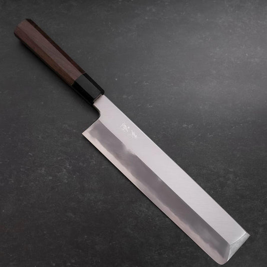 Usuba(Kanto) White Steel #2 Kasumi Buffalo Walnut Handle 240mm