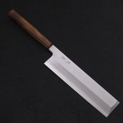 Usuba(Kanto) White Steel #2 Kasumi Sumi Urushi Handle 210mm