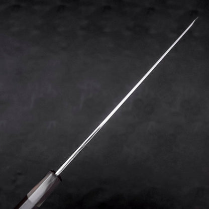 Yanagi Kiritsuke Blue Steel #1 Kasumi Buffalo Ebony Handle 270mm With Sheath