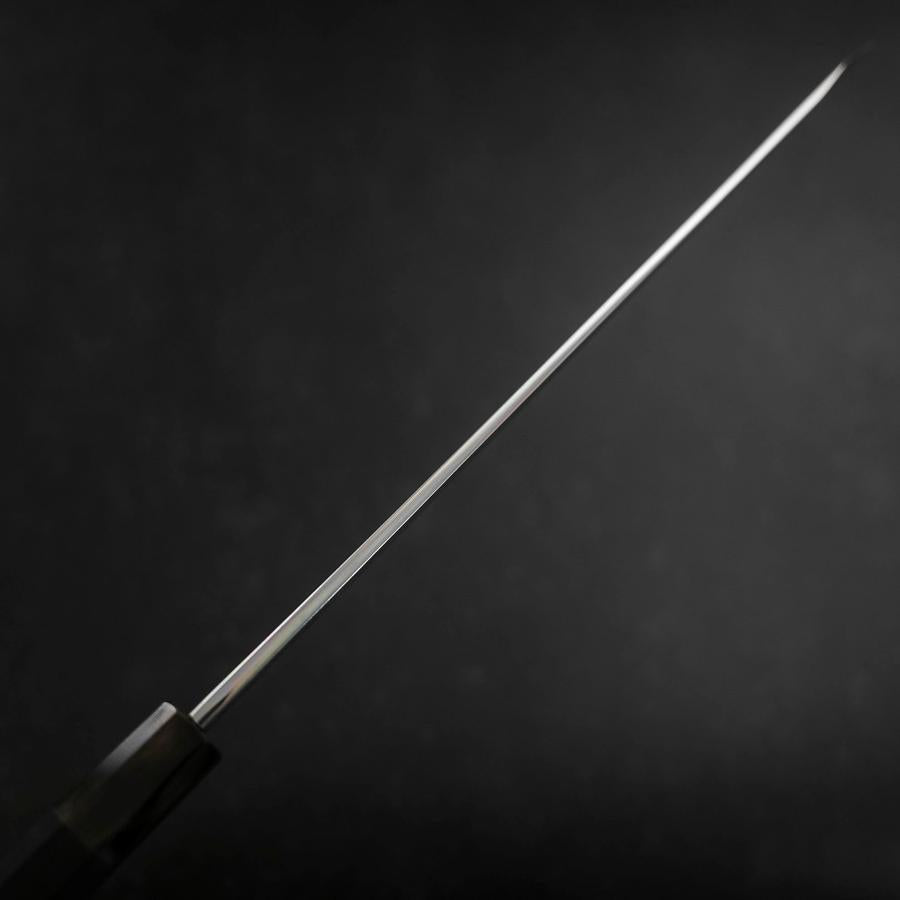 Yanagi Kiritsuke Blue Steel #1 Suminagashi Buffalo Ebony Handle With Sheath 300mm