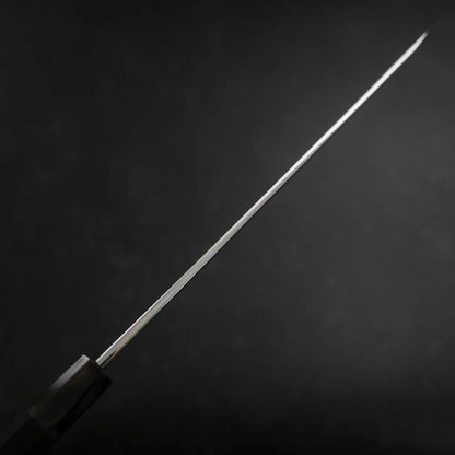 Yanagi Kiritsuke Blue Steel #1 Suminagashi Buffalo Ebony Handle With Sheath 300mm