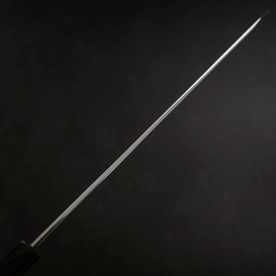 Yanagi Kiritsuke Blue Steel #1 Suminagashi Buffalo Ebony Handle With Sheath 330mm