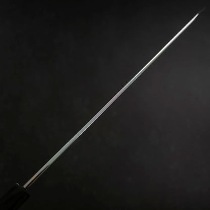 Yanagi Kiritsuke Blue Steel #1 Suminagashi Buffalo Ebony Handle With Sheath 330mm