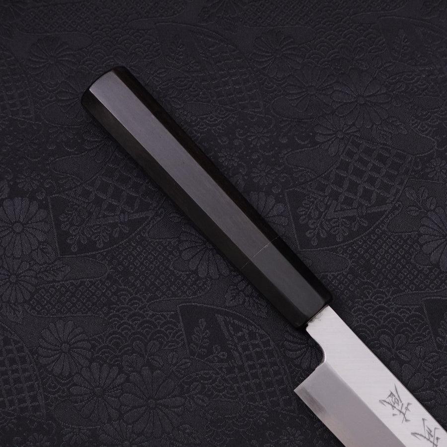 Yanagi Kiritsuke Blue Steel #2 Kasumi Buffalo Ebony Handle 240mm
