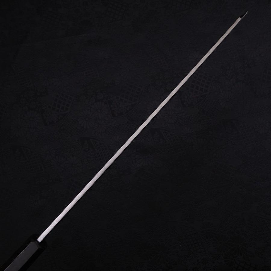 Yanagi Kiritsuke Blue Steel #2 Kasumi Buffalo Ebony Handle 300mm