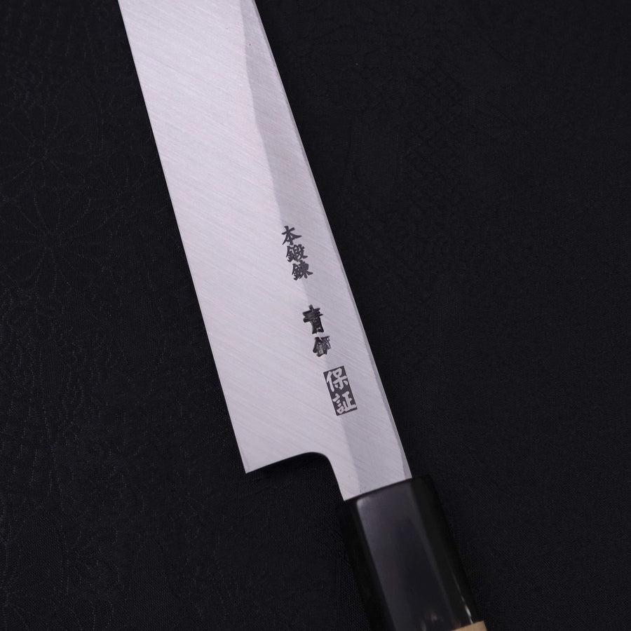 Yanagi Kiritsuke Blue Steel #2 Kasumi Magnolia Buffalo Handle 270mm