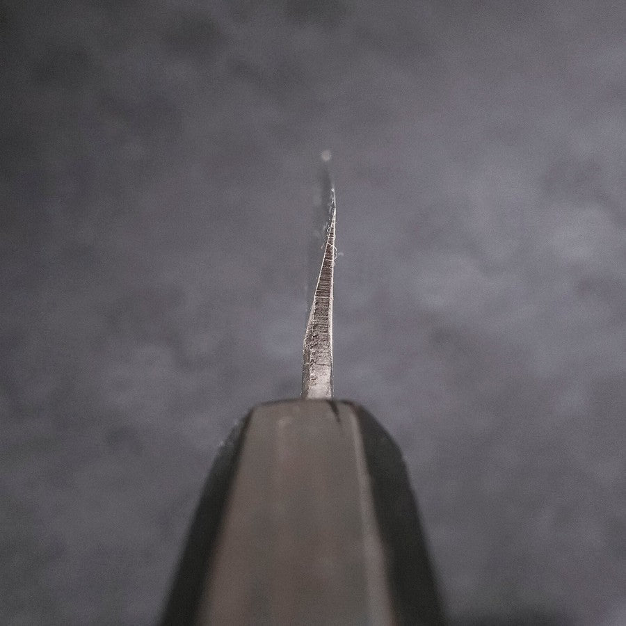 Yanagi Kiritsuke Blue Steel #2 Kurouchi Buffalo Ebony Handle 240mm