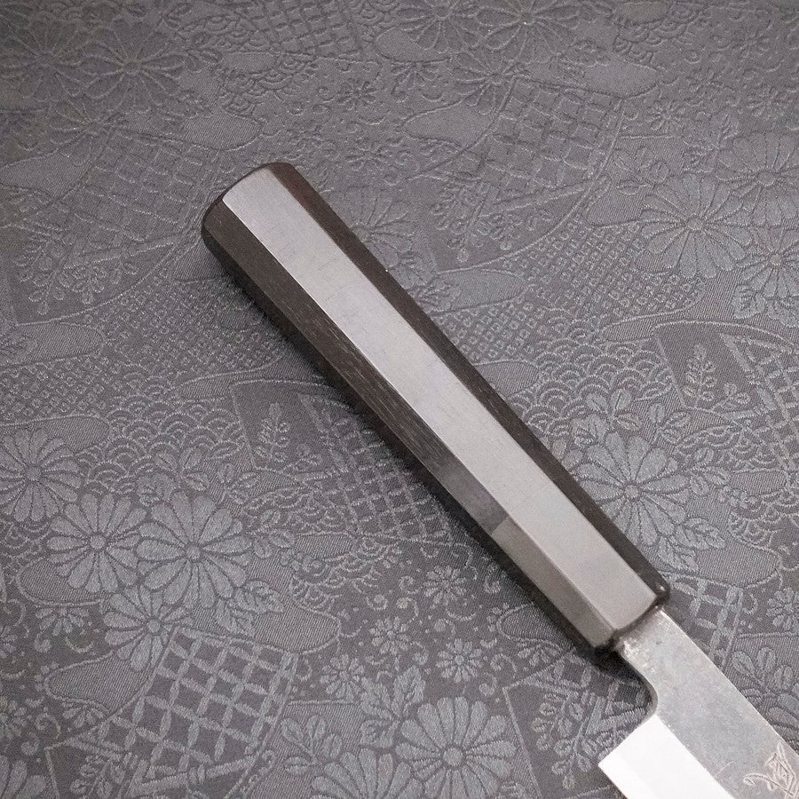 Yanagi Kiritsuke Blue Steel #2 Kurouchi Buffalo Ebony Handle 240mm
