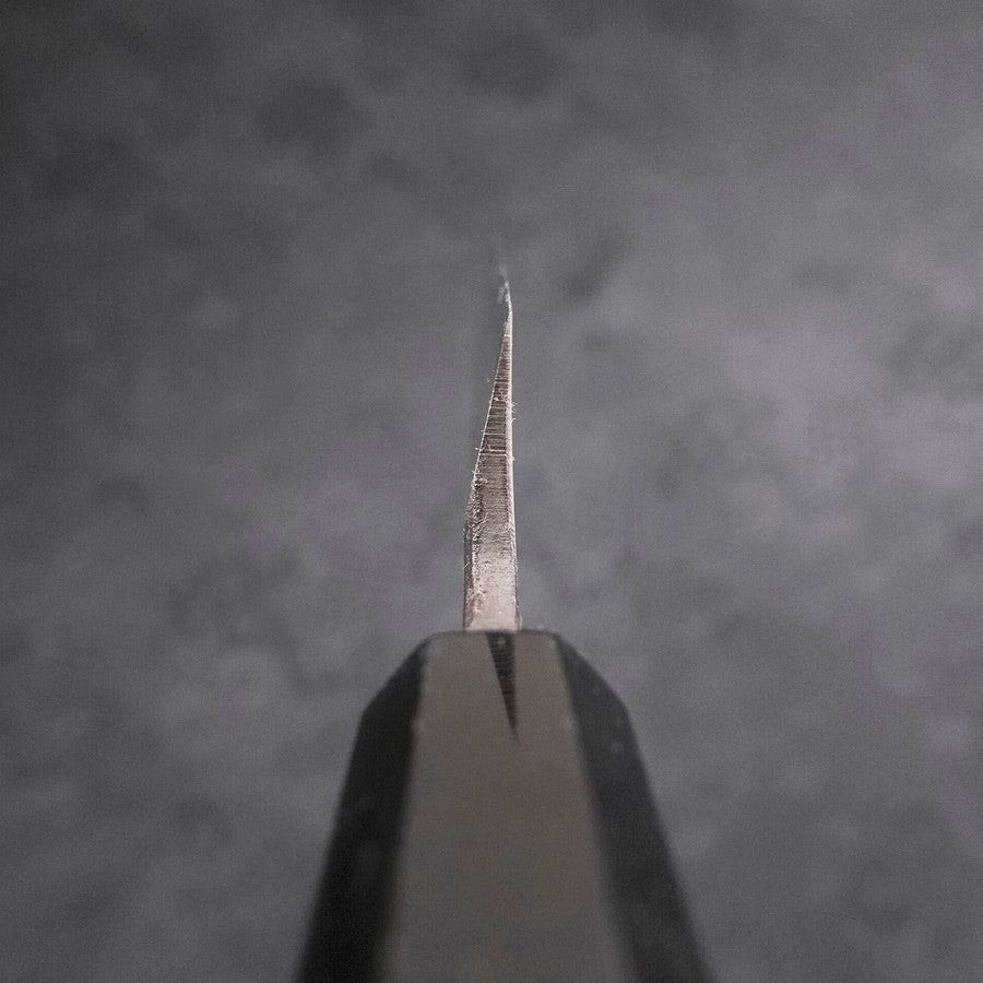 Yanagi Kiritsuke Blue Steel #2 Kurouchi Buffalo Ebony Handle 270mm