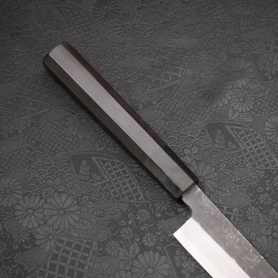 Yanagi Kiritsuke Blue Steel #2 Kurouchi Buffalo Ebony Handle 270mm