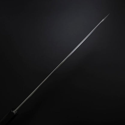 Yanagi Kiritsuke Silver Steel #3 Kasumi Buffalo Ebony Handle 300mm