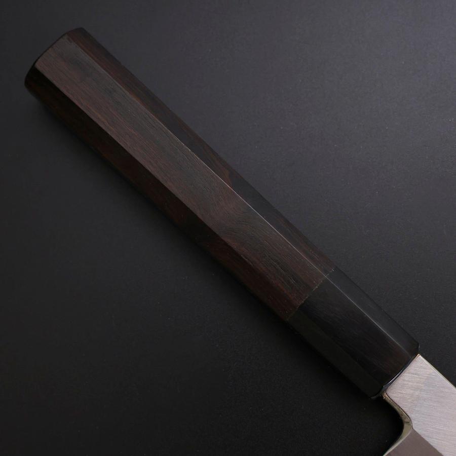 Yanagi Kiritsuke Silver Steel #3 Kasumi Buffalo Ebony Handle 300mm