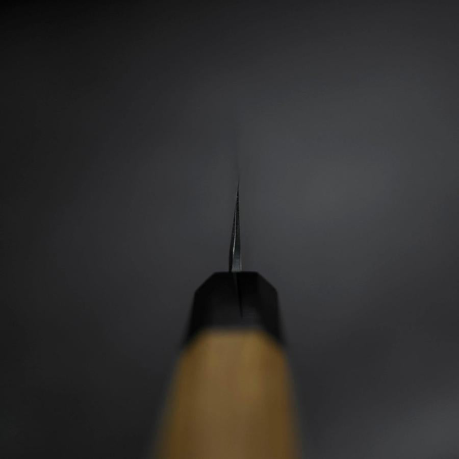 Yanagi Kiritsuke Silver Steel #3 Kasumi Buffalo Teak Handle 300mm