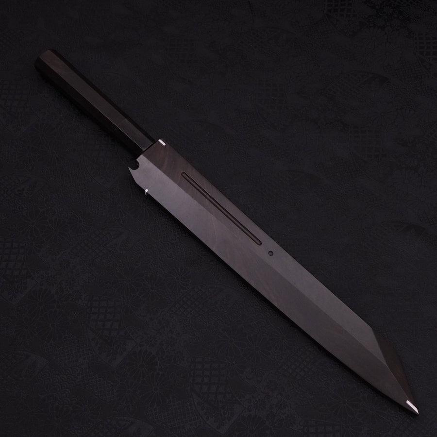 Yanagi Kiritsuke Silver Steel #3 Mirror Buffalo Ebony Handle 270mm