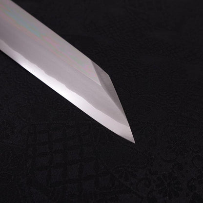 Yanagi Kiritsuke Silver Steel #3 Mirror Buffalo Ebony Handle 270mm