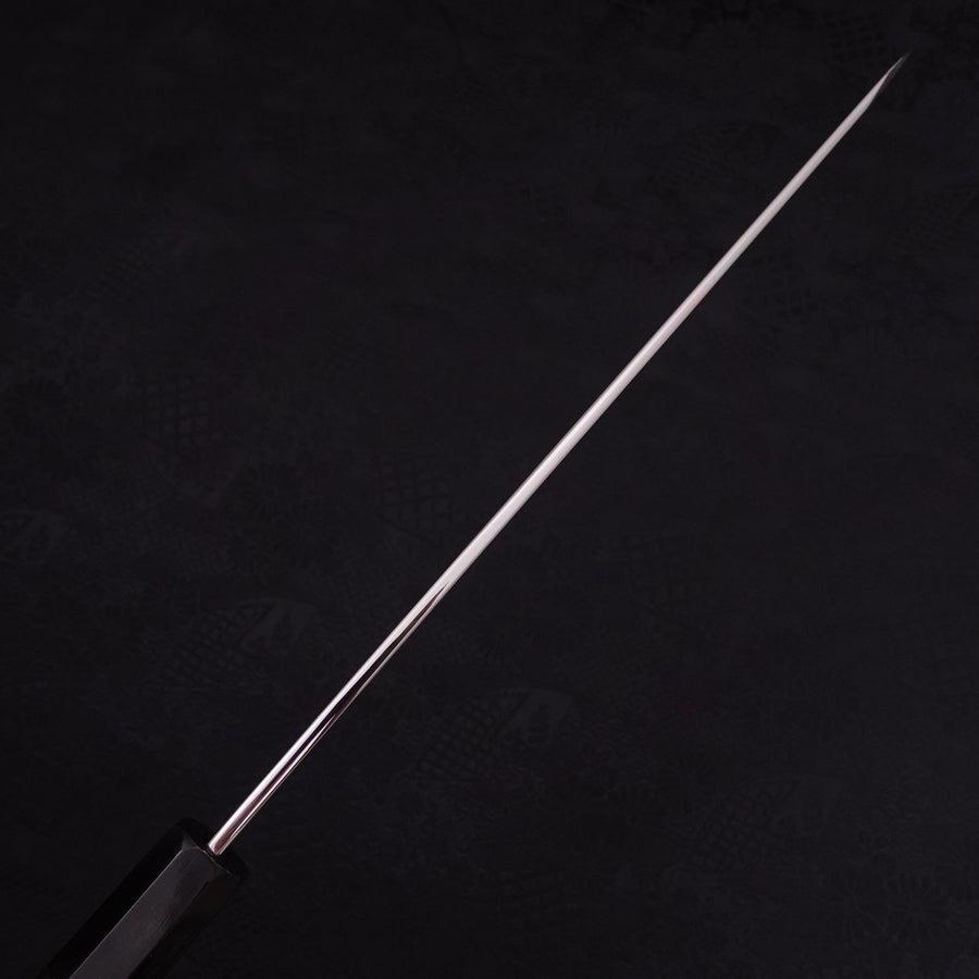 Yanagi Kiritsuke Silver Steel #3 Mirror Buffalo Ebony Handle 270mm