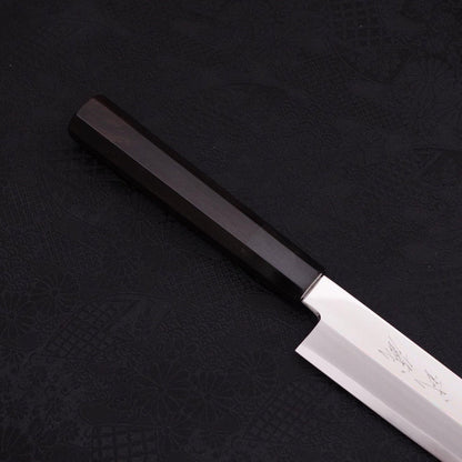 Yanagi Kiritsuke Silver Steel #3 Mirror Buffalo Ebony Handle 270mm
