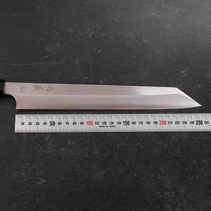 Yanagi Kiritsuke VG-10 Kasumi Buffalo Ebony Handle 250mm