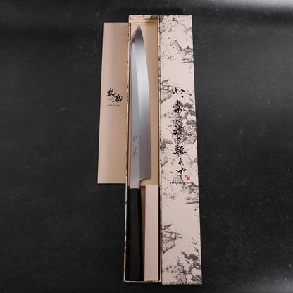 Yanagi Kiritsuke VG-10 Mirror Buffalo Ebony Handle 300mm
