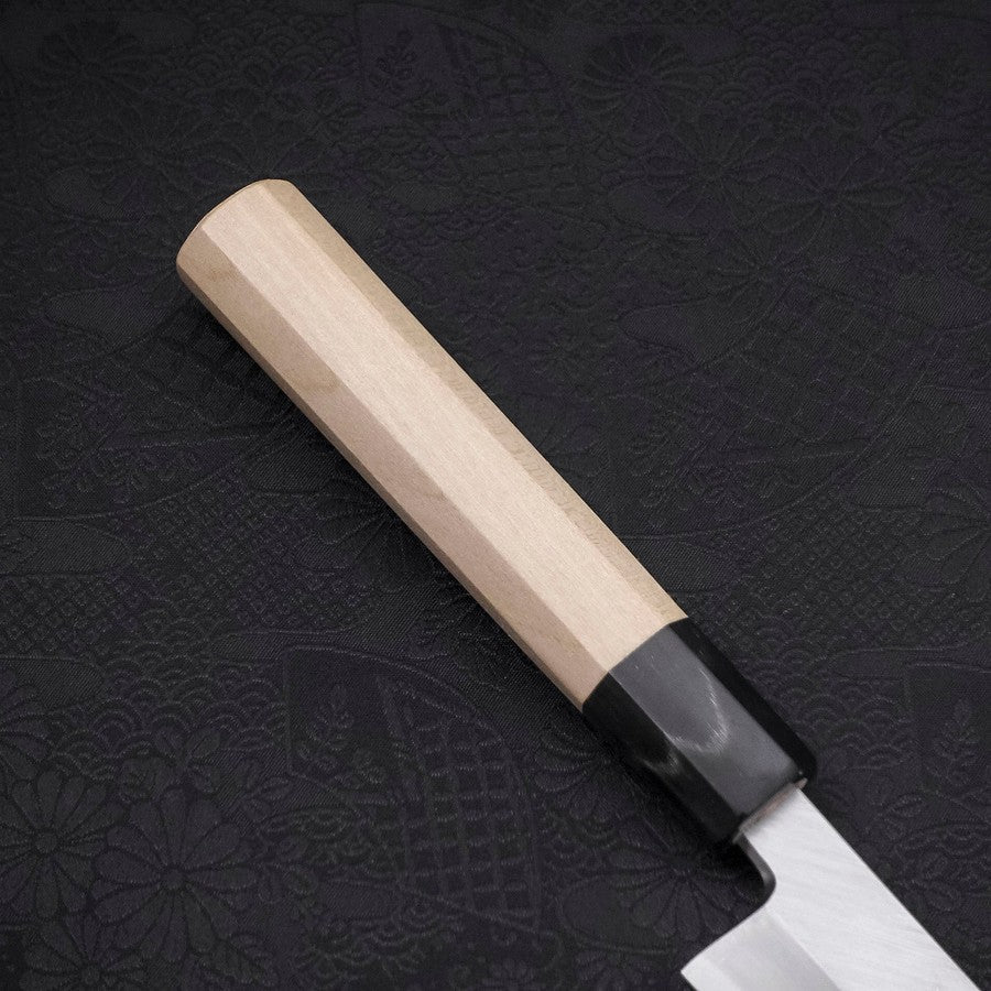 Yanagi Kiritsuke White Steel #2 Kasumi Buffalo Magnolia Handle 240mm