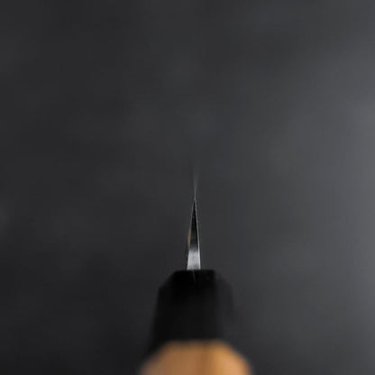 Yanagi Kiritsuke White Steel #2 Kasumi Buffalo Teak Handle 270mm