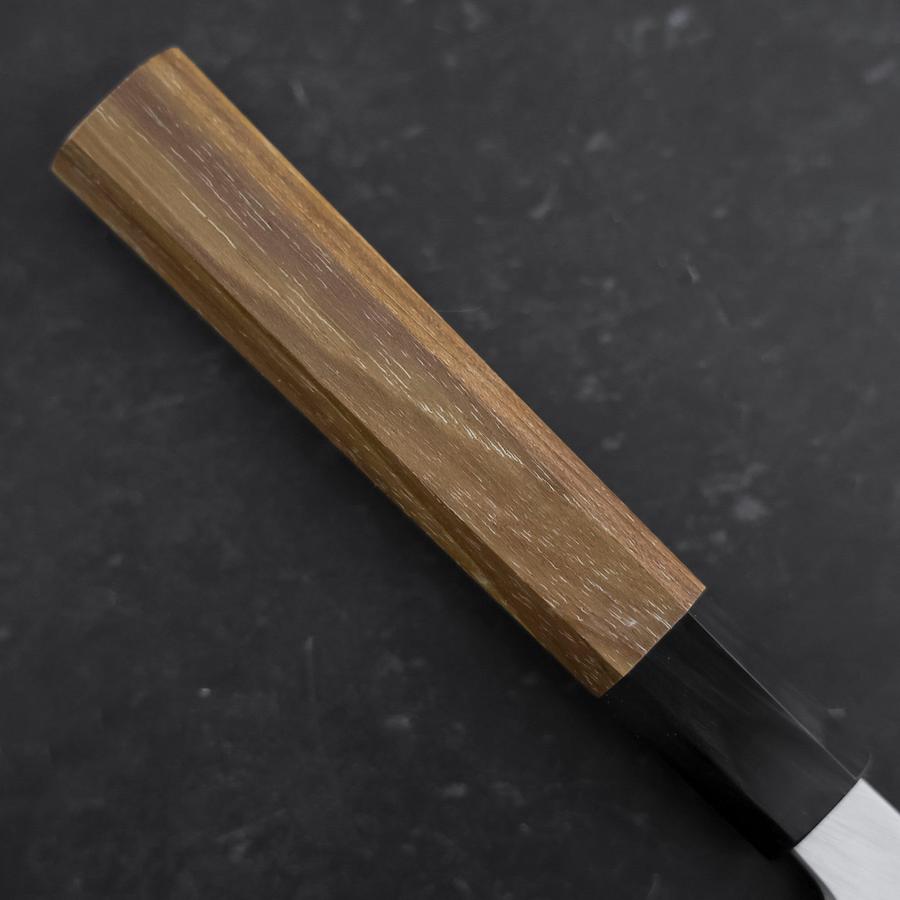 Yanagi Kiritsuke White Steel #2 Kasumi Buffalo Teak Handle 270mm