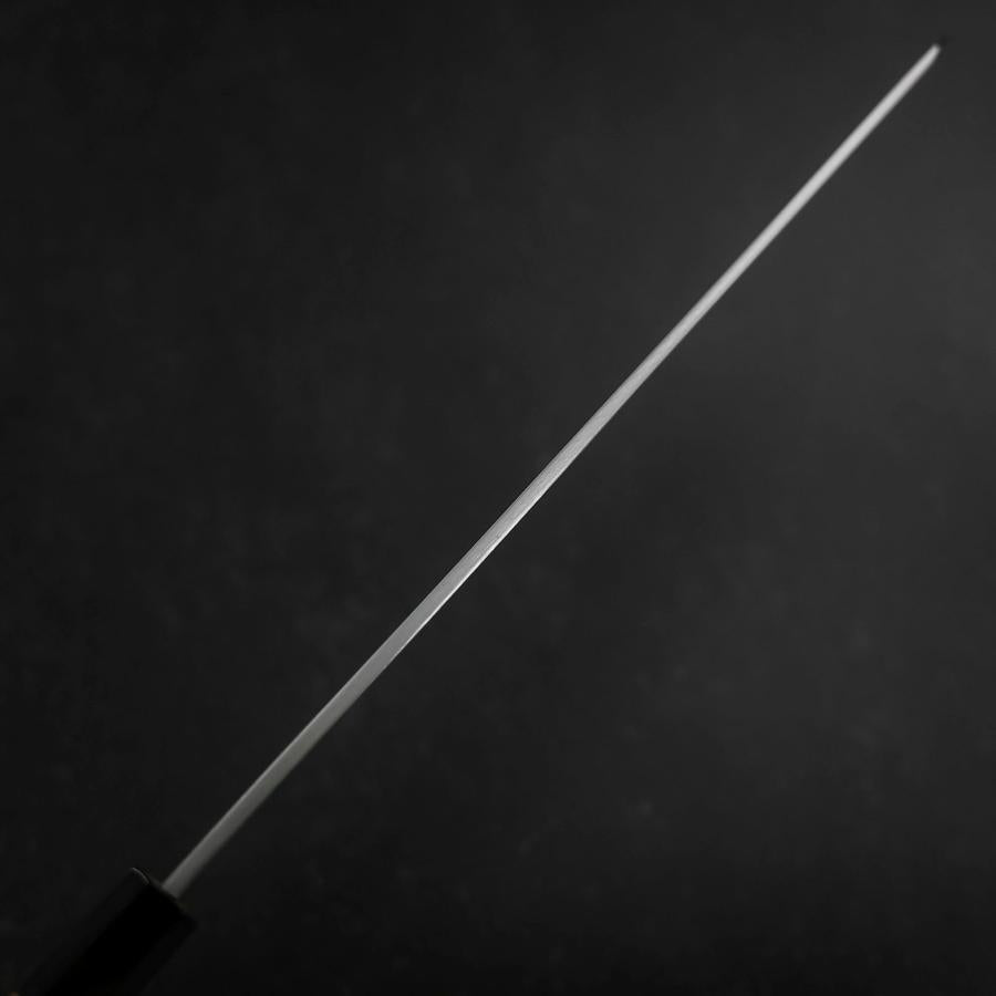 Yanagi Kiritsuke White Steel #2 Kasumi Buffalo Teak Handle 300mm