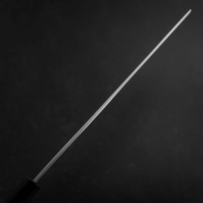 Yanagi Kiritsuke White Steel #2 Kasumi Buffalo Teak Handle 300mm