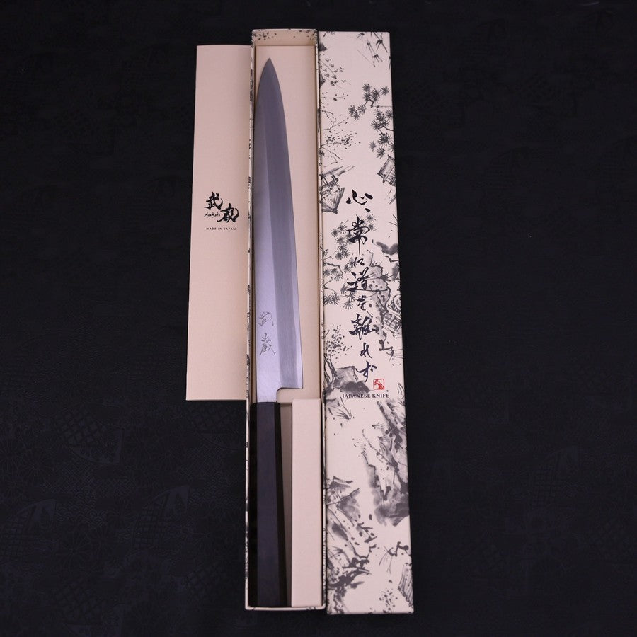 Yanagiba AUS-10 Polished Ebony Handle 300mm