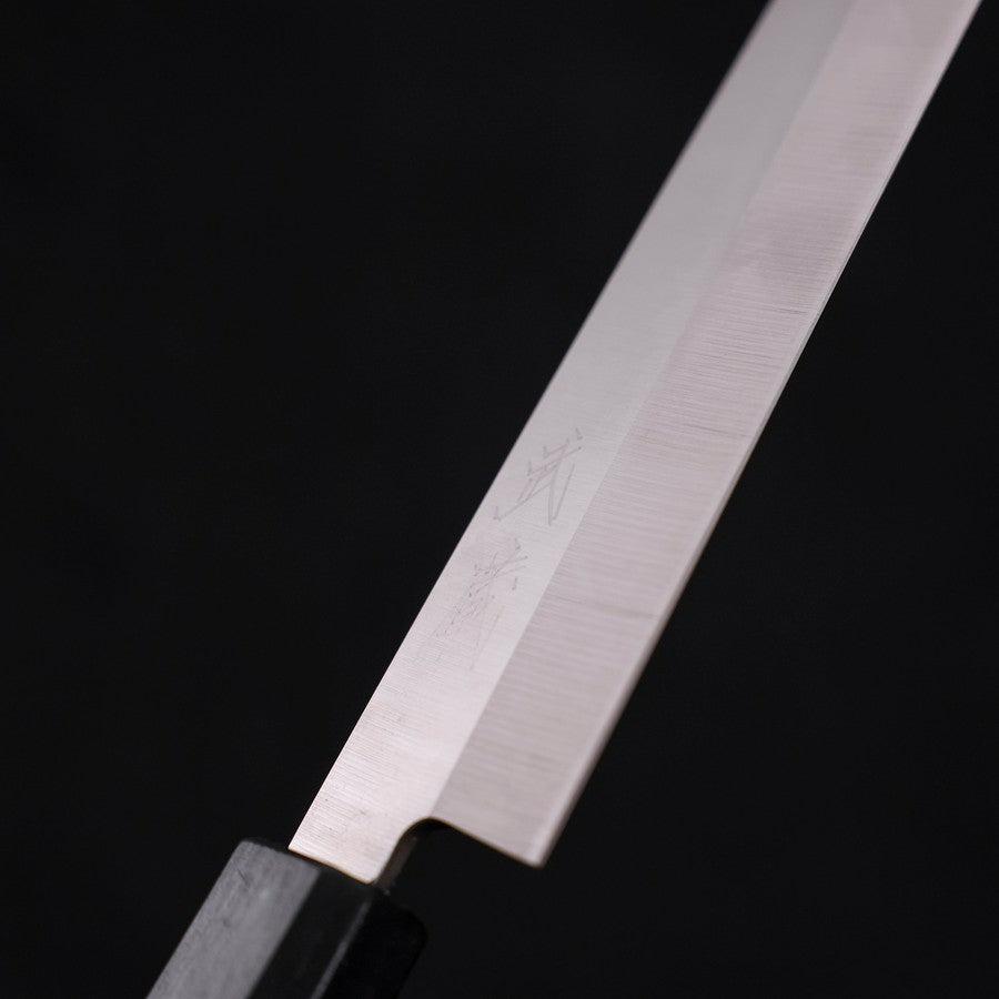 Yanagiba AUS-8 Polished Dark Blue Urushi Handle 210mm